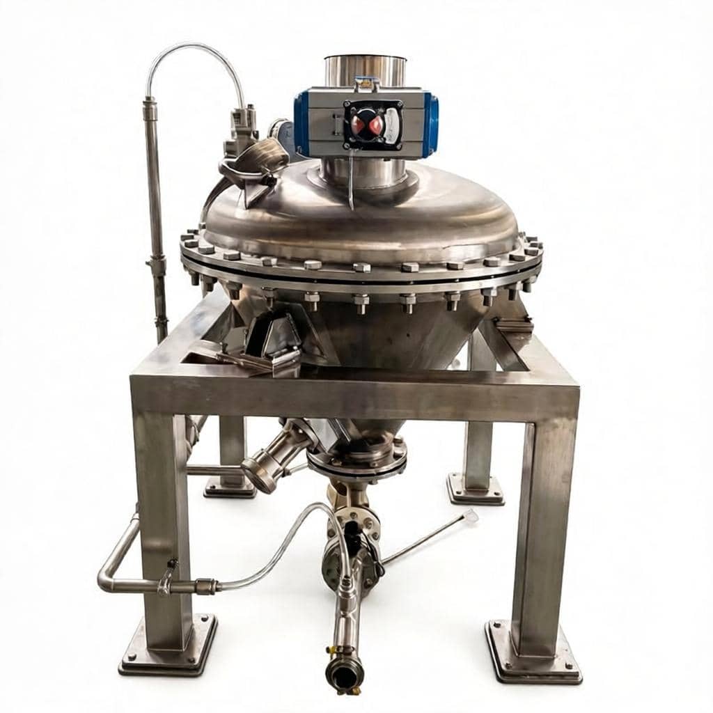 Pneumatic conveying tank and powder pump system